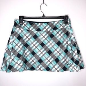 Nike Reversible Plaid Tennis Skirt Sz 32 Waist